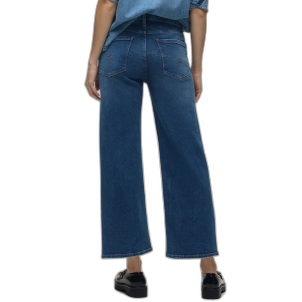 Hudson Rosalie High-Rise Wide Leg Ankle Jean in Callisto (Blue), Sz 27 - Picture 2 of 13